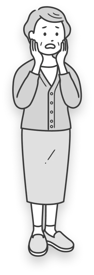 悩んでいる女性イメージ